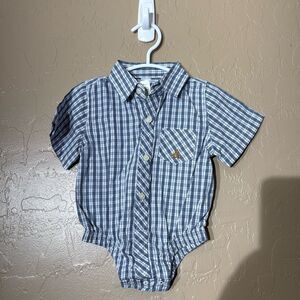NWT Gap Plaid Boys Romper